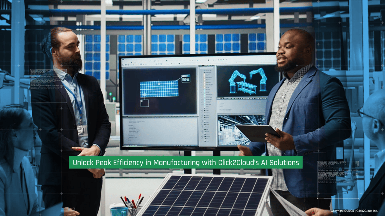 Unlock Peak Efficiency in Manufacturing with Click2Cloud’s AI Solutions-Click2Cloud Unlock Peak Efficiency in Manufacturing with Click2Cloud’s AI Solutions-Click2Cloud
