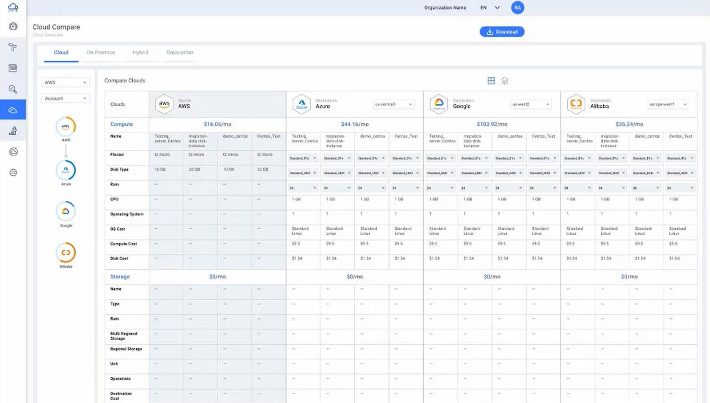 Cloud Cost Comparison Tool-Cloud Compare-Click2Cloud Cloud Cost Comparison Tool-Cloud Compare-Click2Cloud